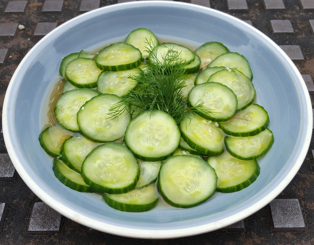 Hungarian cucumber salad