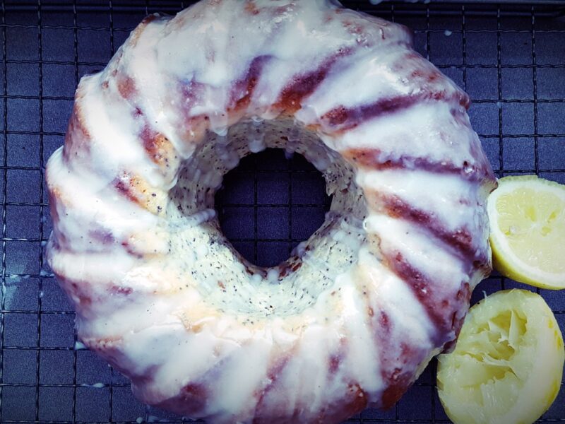 Lemon and poppy seed bundt cake