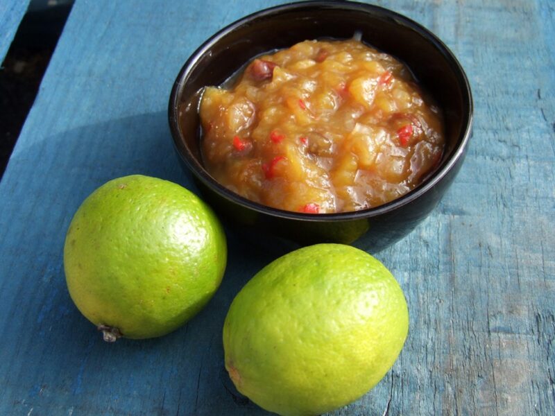 Mango and lime chutney