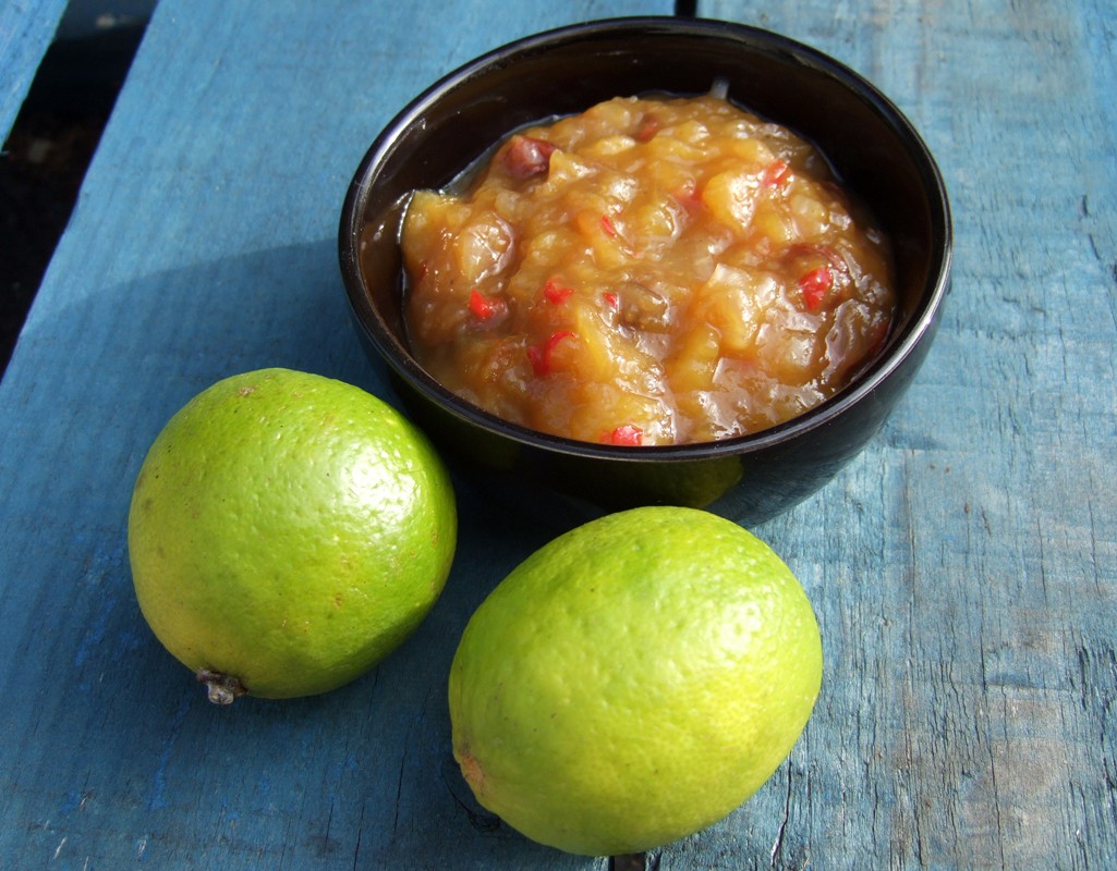 Mango and lime chutney