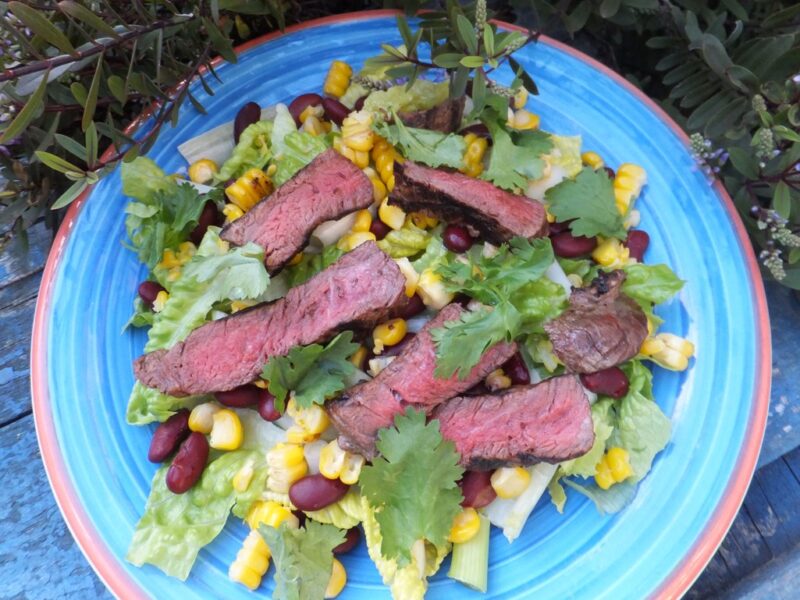 Mexican steak salad