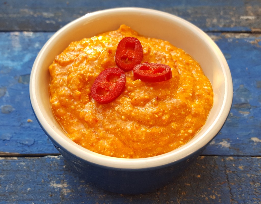 Red pepper and feta dip