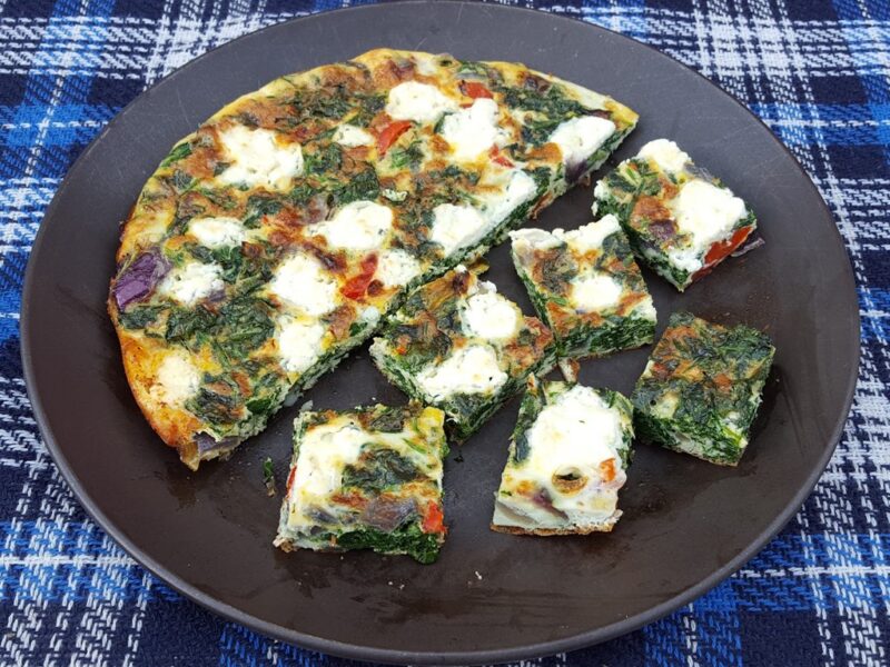 Spinach and cheese Frittata