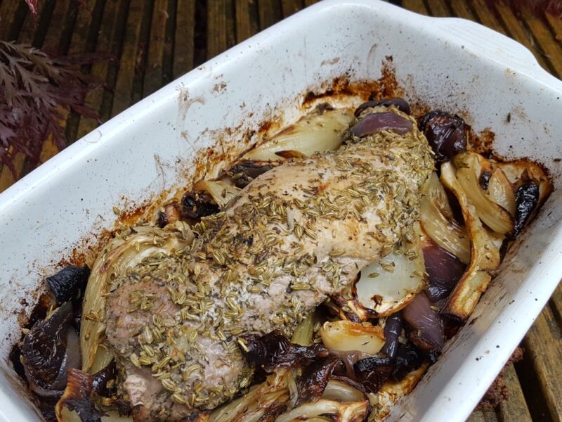 Tenderloin with Fennel and Onion