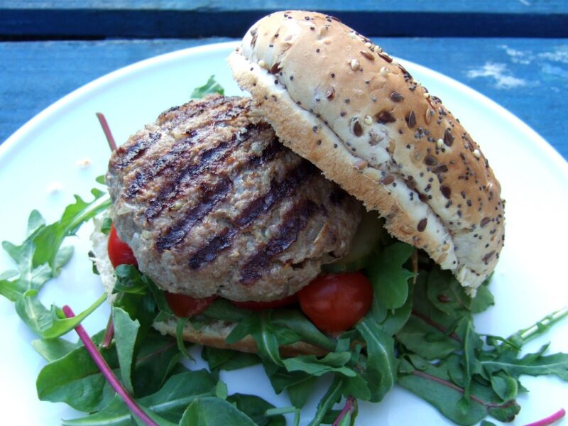 Bloody Mary beef burger