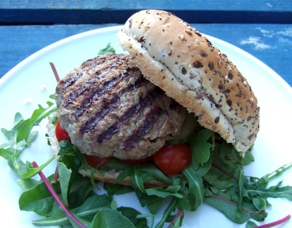 Bloody Mary beef burger