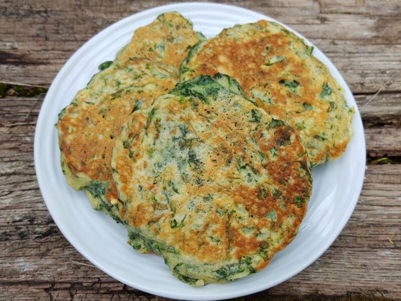 Ricotta and spinach fritters