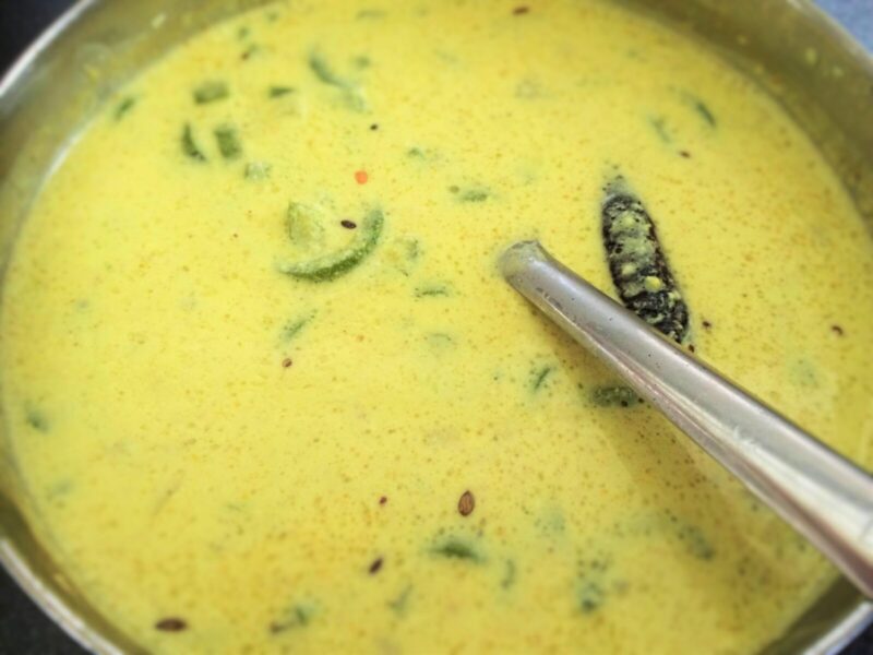 Snake gourd in yogurt gravy