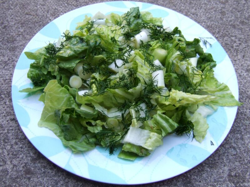 Greek green salad