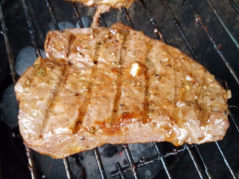 Grilled beef steak