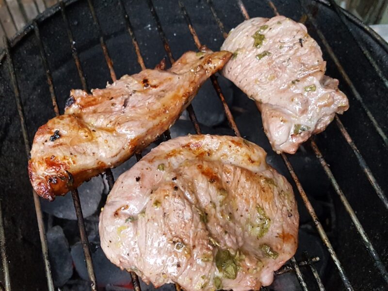 Zesty grilled lamb