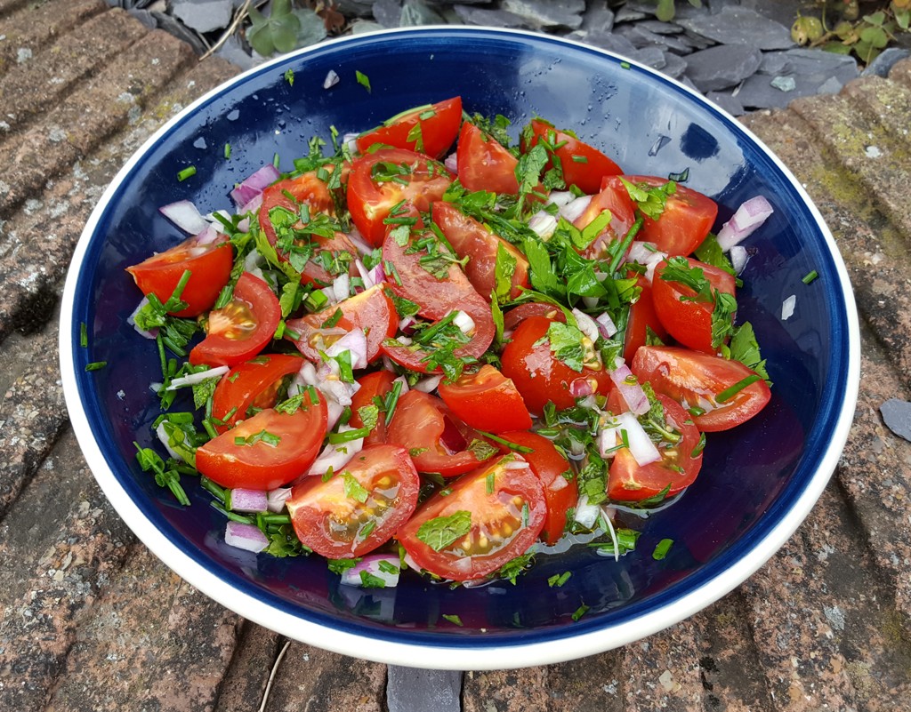 Herby tomato salad