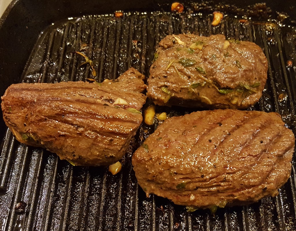 Worcester & Garlic Kangaroo Steaks