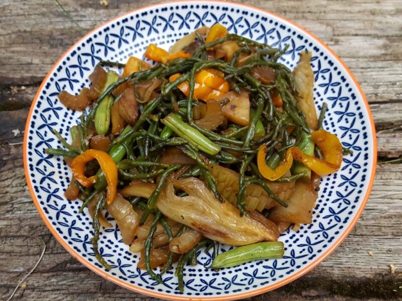 Samphire & fennel stir fry