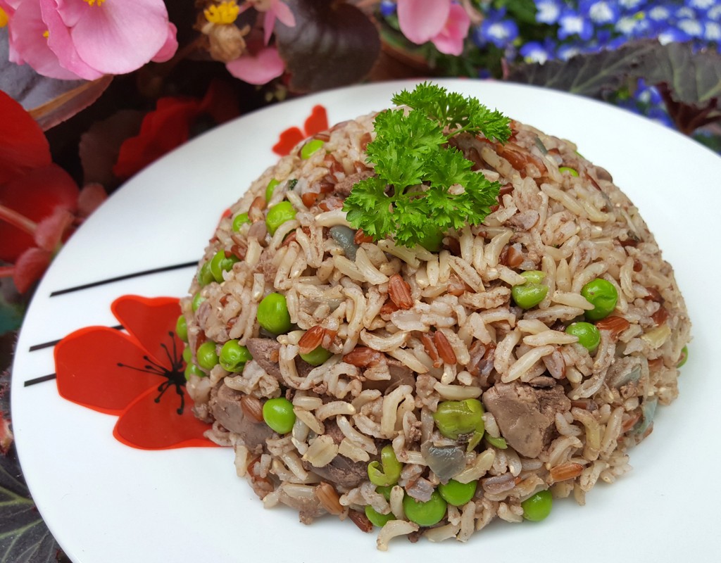 Chicken liver risotto