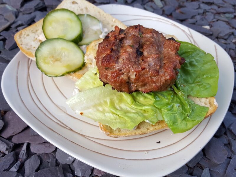 Italian-style beef burger