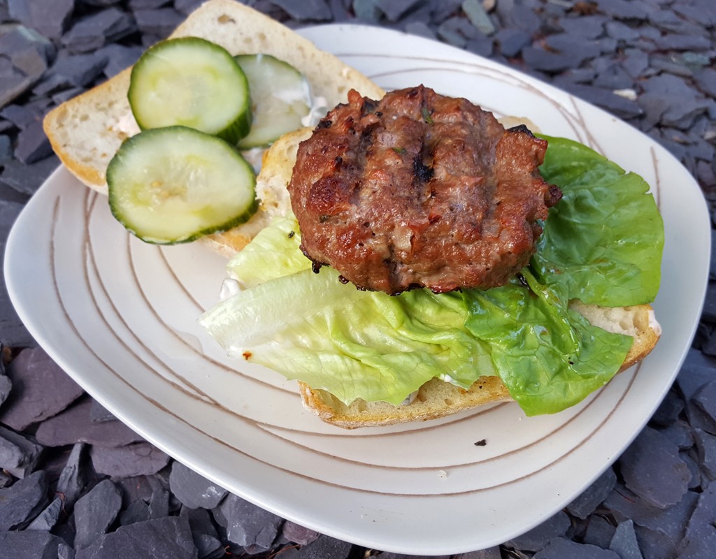 Italian-style beef burger