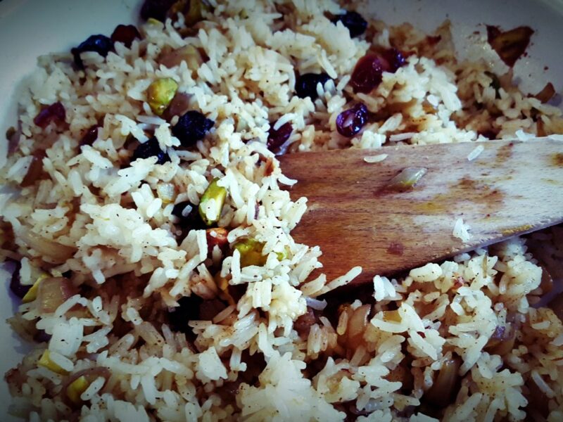 Jewelled rice pilaf