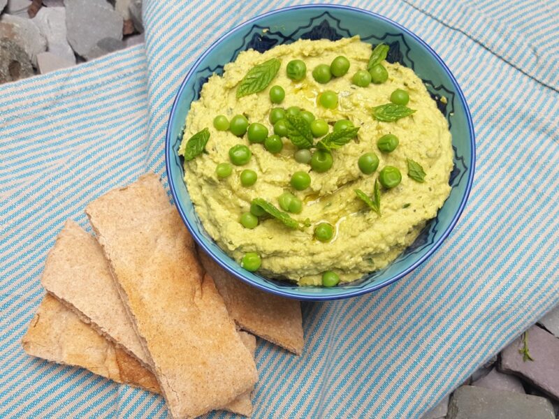 Pea & mint hummus