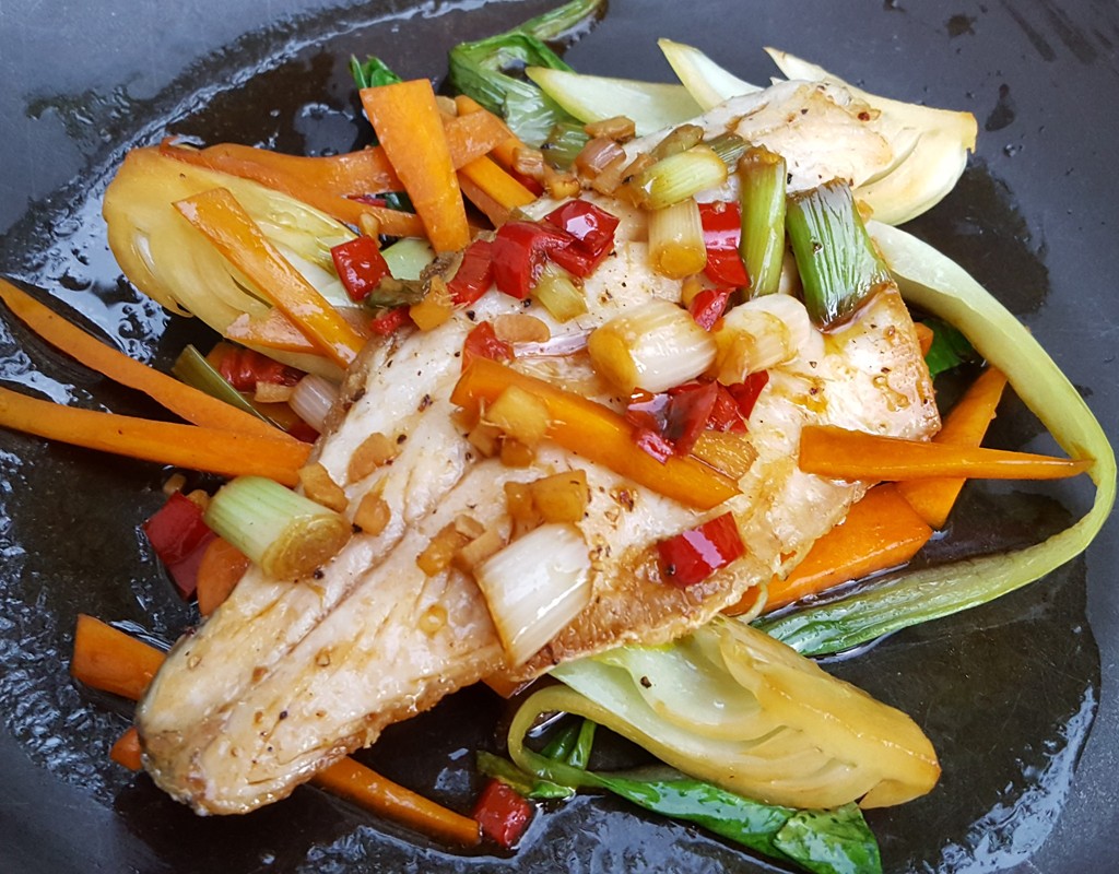 Sea Bass & Stir Fry Vegetables