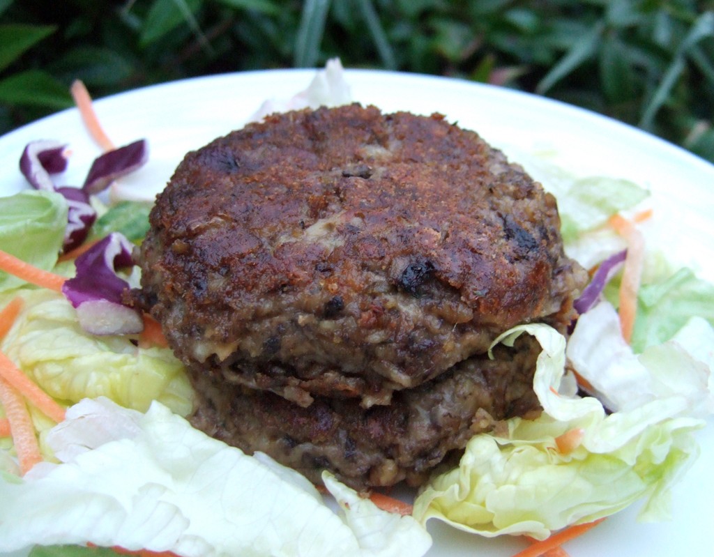 Chestnut & mushroom burger