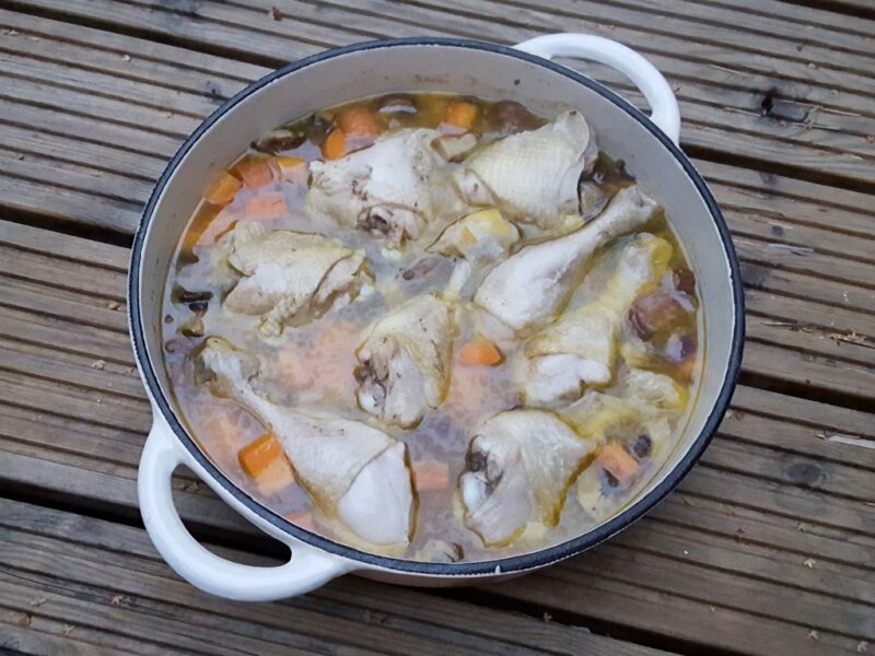 Chicken and vegetables casserole