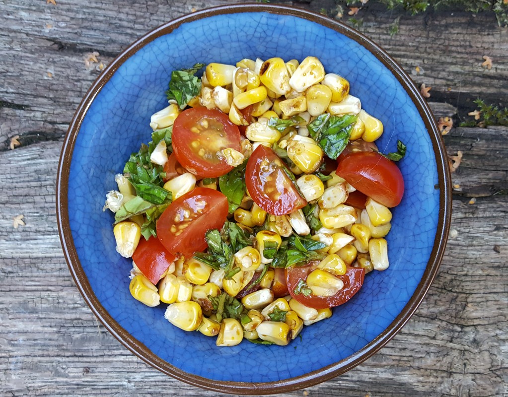 Grilled corn relish