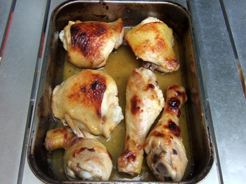 Honey and mustard chicken bake