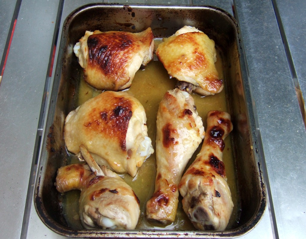 Honey and mustard chicken bake