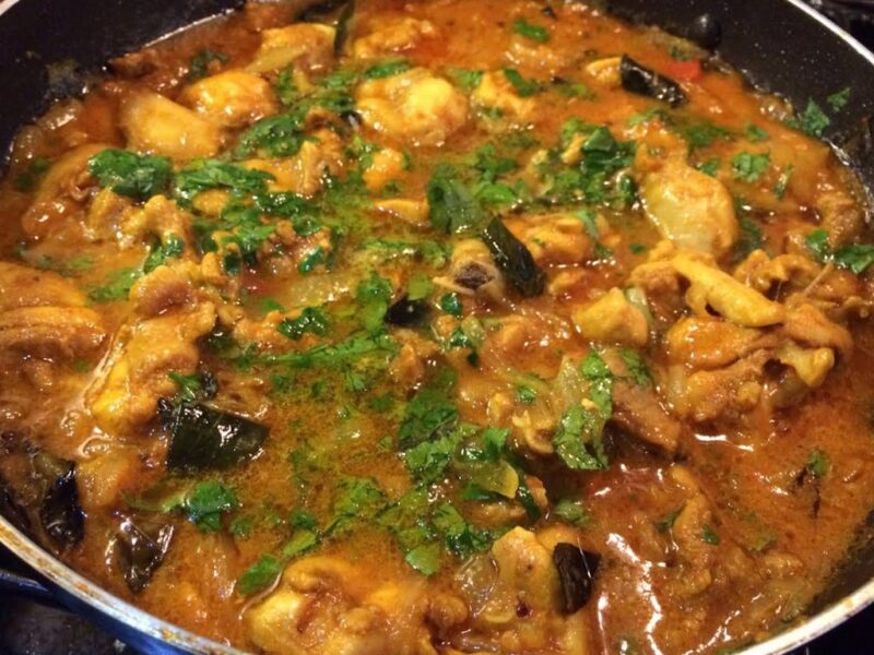 Spicy Kerala chicken curry