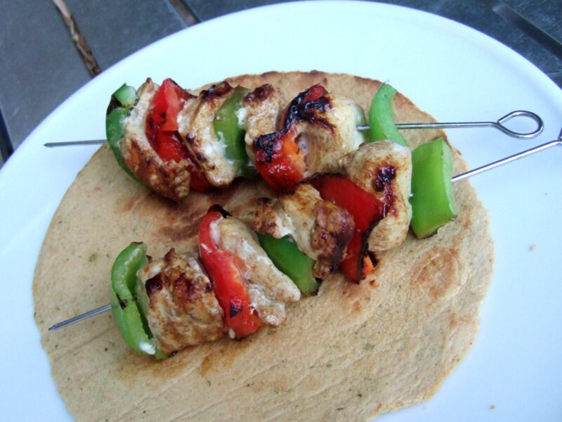 Mexican chicken skewers