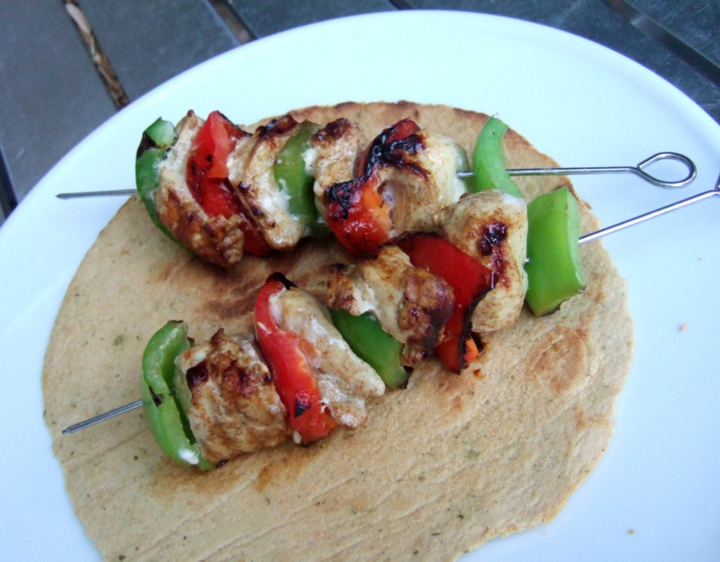 Mexican chicken skewers