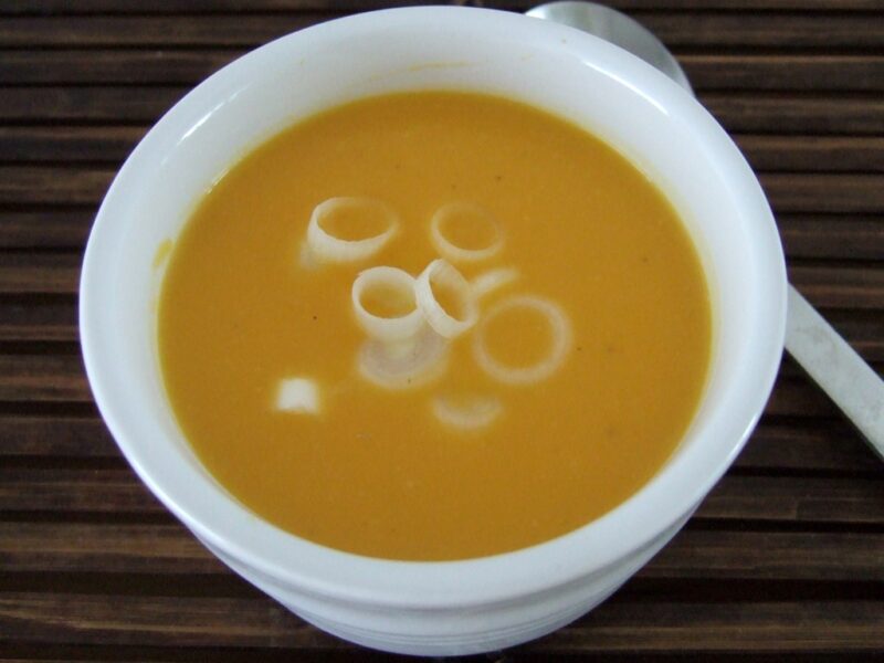 Butternut squash and orange soup