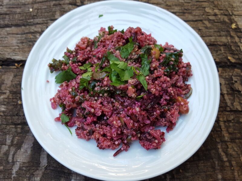 Quinoa and beetroot salad