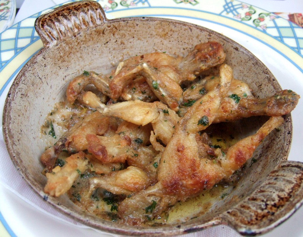 Frogs’ legs Provencal