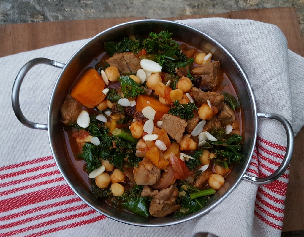 Lamb tagine with kale