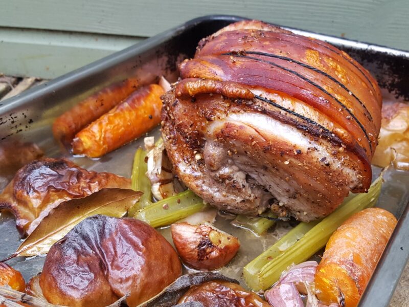 Roast leg of pork