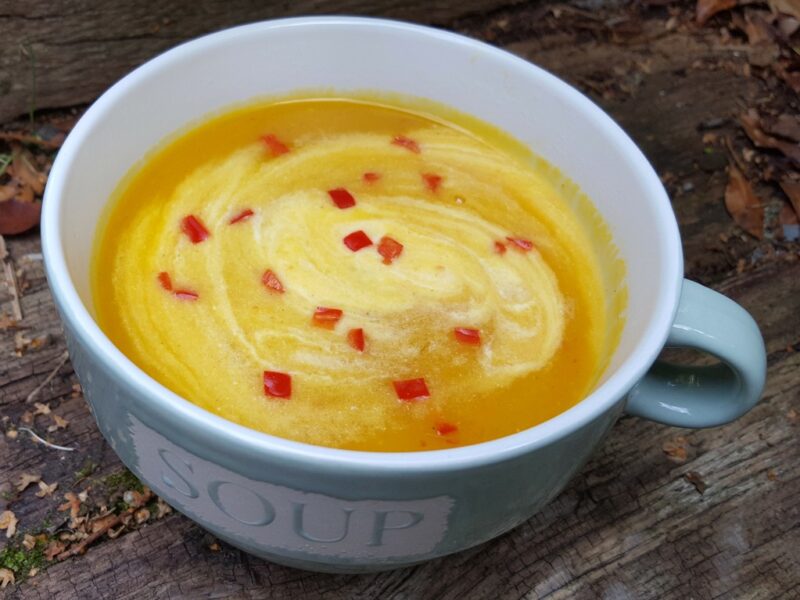 Spicy butternut squash soup