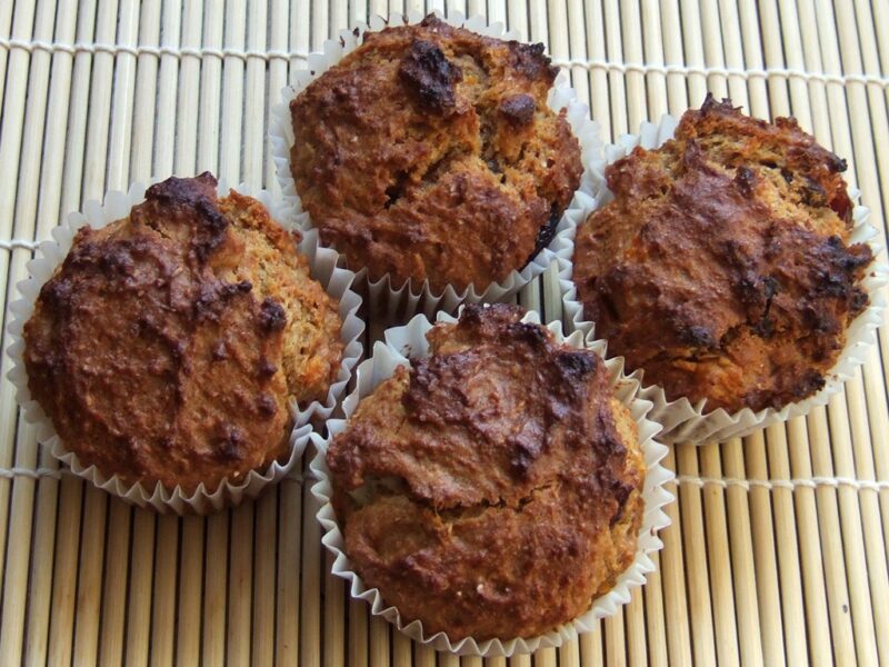 Healthy sweet potato muffins