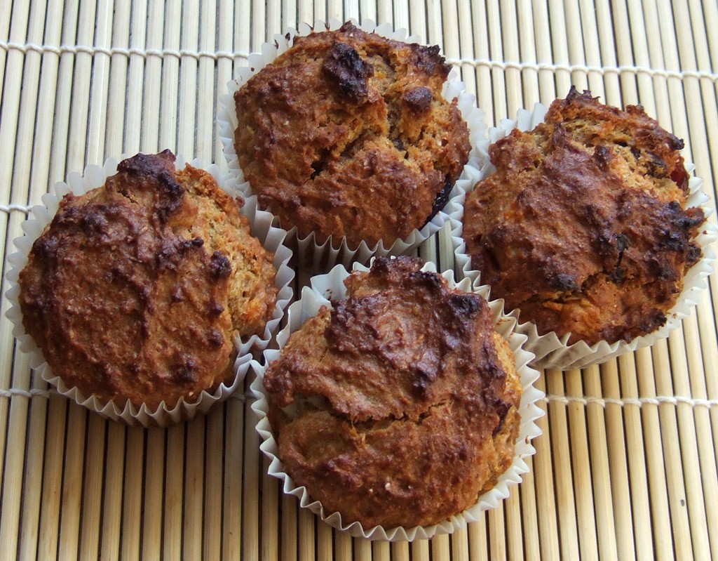 Healthy sweet potato muffins