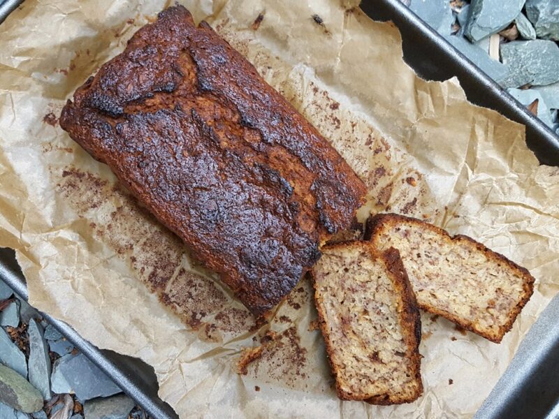 Dairy-free oaty banana bread