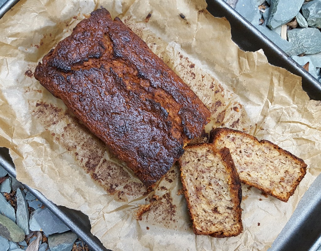 Dairy-free oaty banana bread