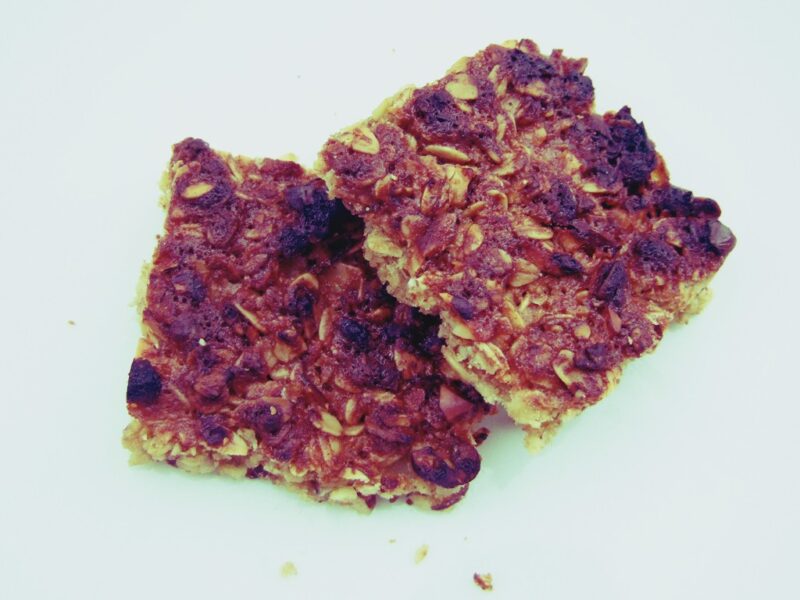 Hazelnut flapjack