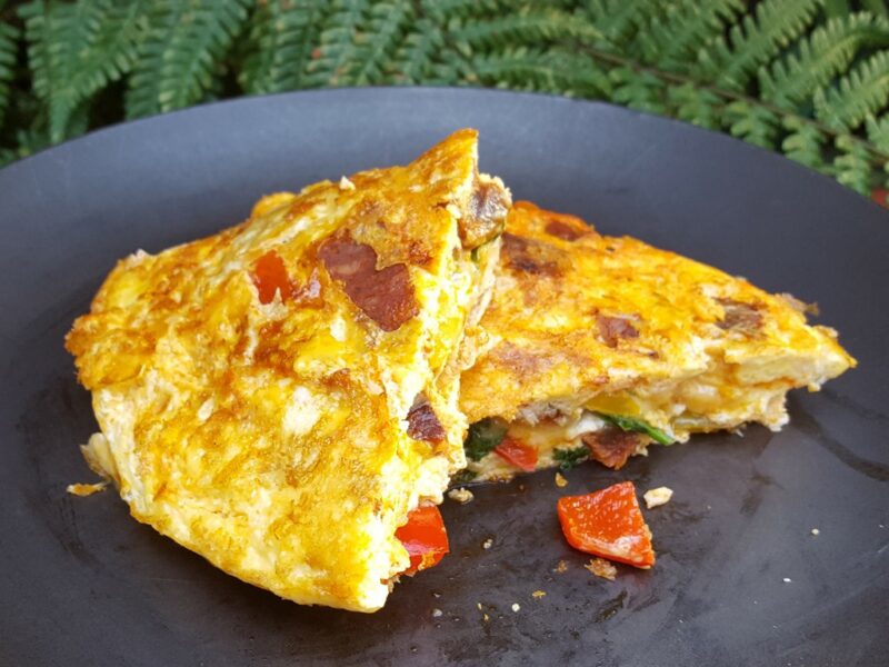 Mexican Omelette with chorizo