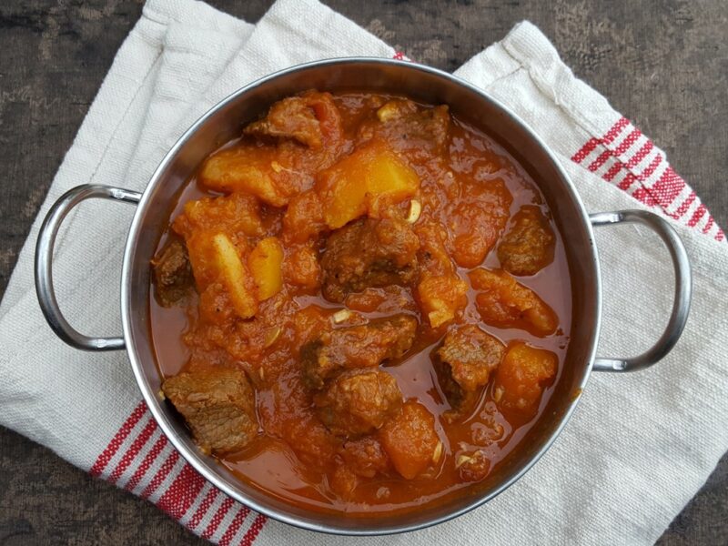 Spiced beef and squash stew