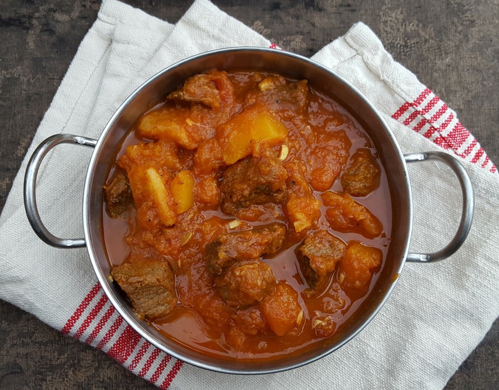 Spiced beef and squash stew