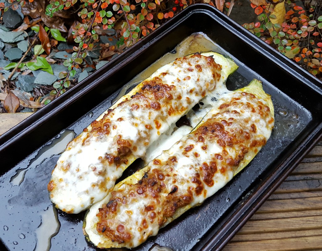 Mediterranean stuffed courgette