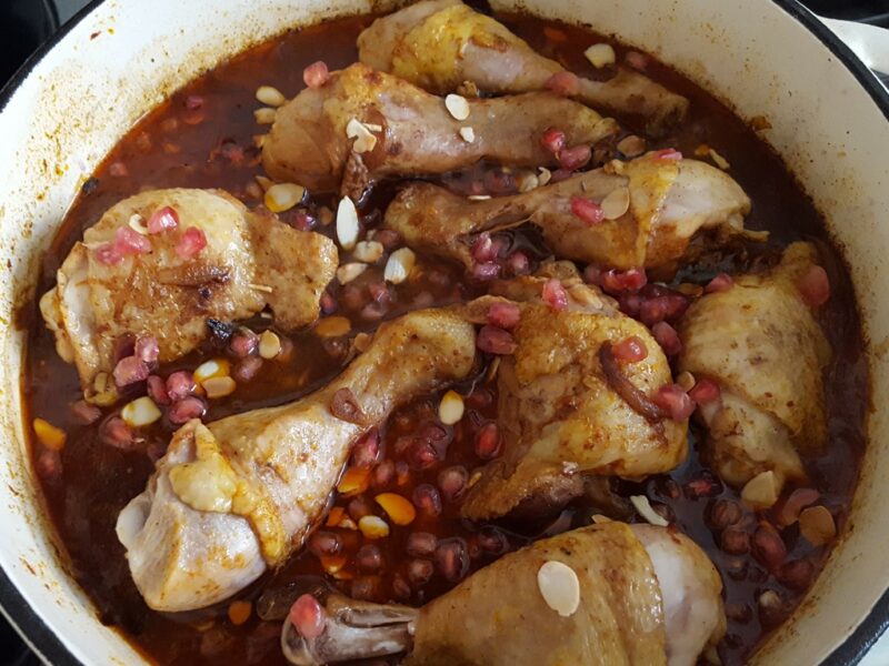 Chicken and pomegranate stew