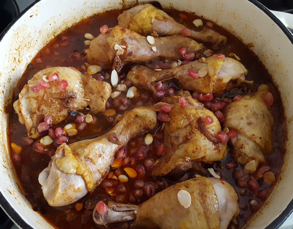 Chicken and pomegranate stew