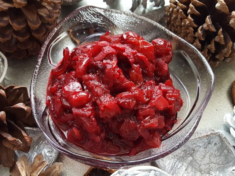 Cranberry and beetroot relish